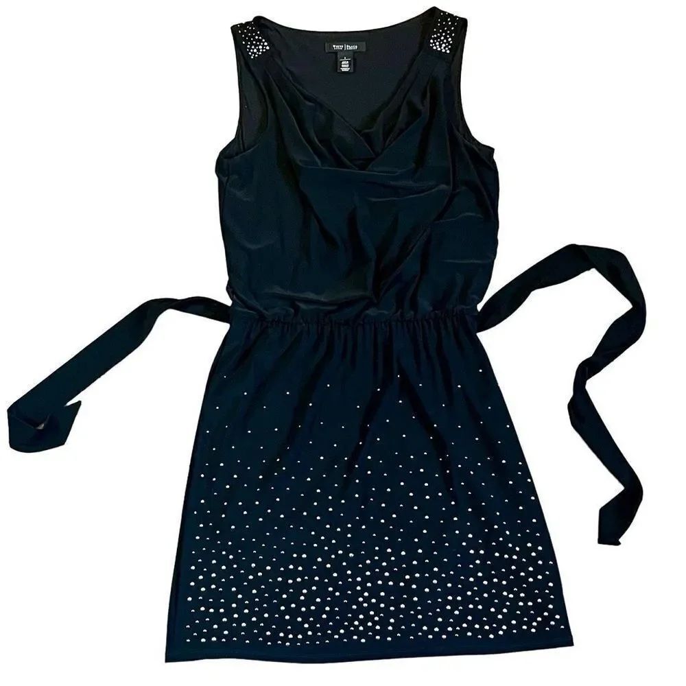 White House Black Market Sleeveless Studded Blouson Tank Dress Small